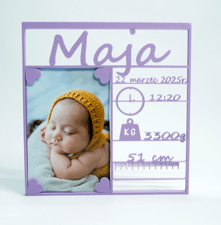 Personalizowana ramka 10x15cm z własnym nadrukiem dla Maii